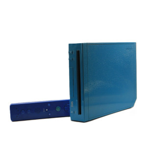 Nintendo Wii Bleue – Complet avec Wiimote Bleue (Très bon état)