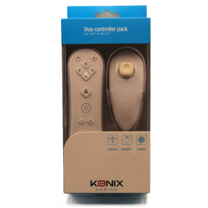 Pack Konix Duo Controller – Wiimote + Nunchuk Blanc (Neuf)