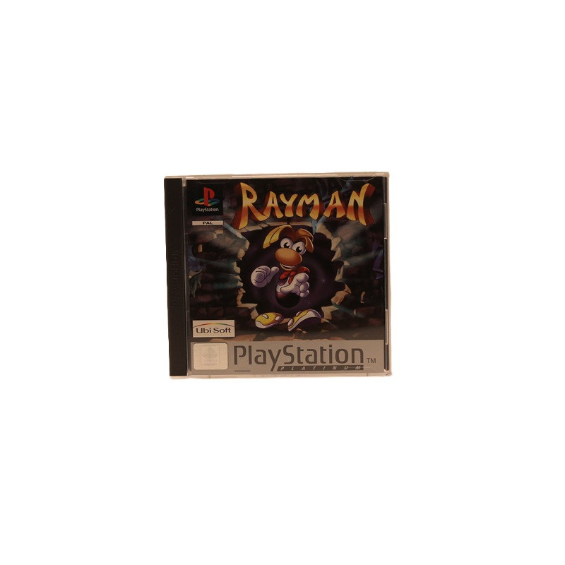 Rayman PS1 Platinum – Jeu complet PAL FR – Plateforme culte Ubi Soft