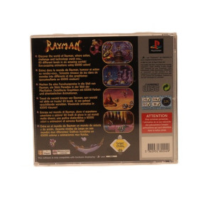 Rayman PS1 Platinum – Jeu complet PAL FR – Plateforme culte Ubi Soft