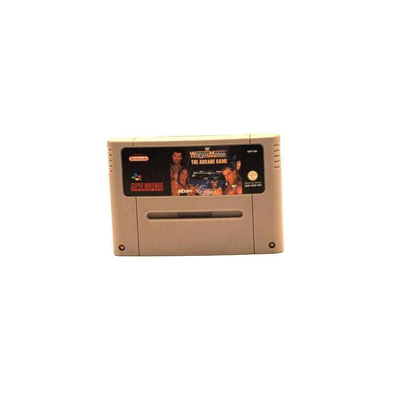 WWF WrestleMania The Arcade Game – Jeu Super Nintendo SNES PAL FR – Cartouche originale