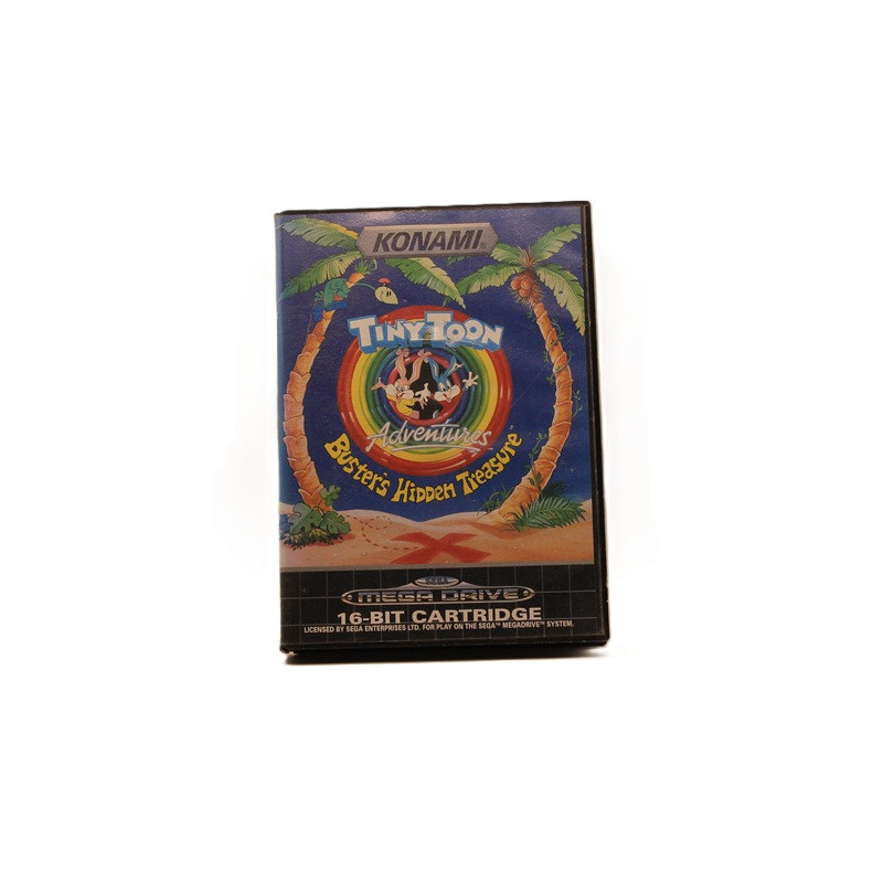 Tiny Toon Adventures Buster’s Hidden Treasure – Jeu Mega Drive PAL FR – Boîte + Cartouche originales
