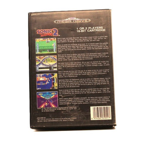 Sonic The Hedgehog 2 – Jeu Mega Drive PAL FR – Boîte + Cartouche originales (sans notice)