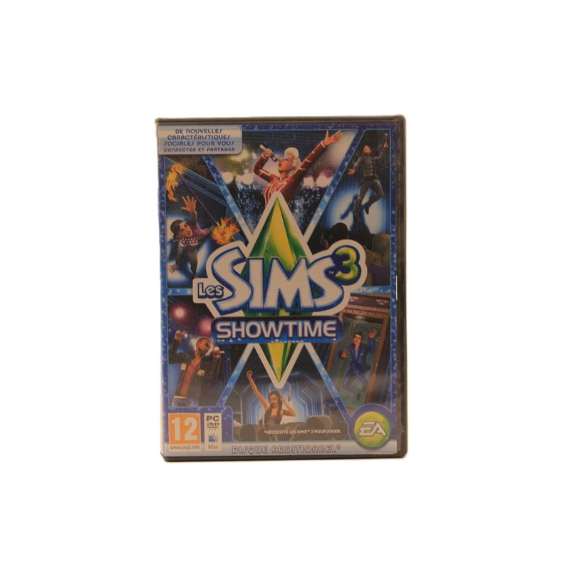 Les Sims 3 Showtime – Extension PC CD‑ROM – Boîte + Disque original complet