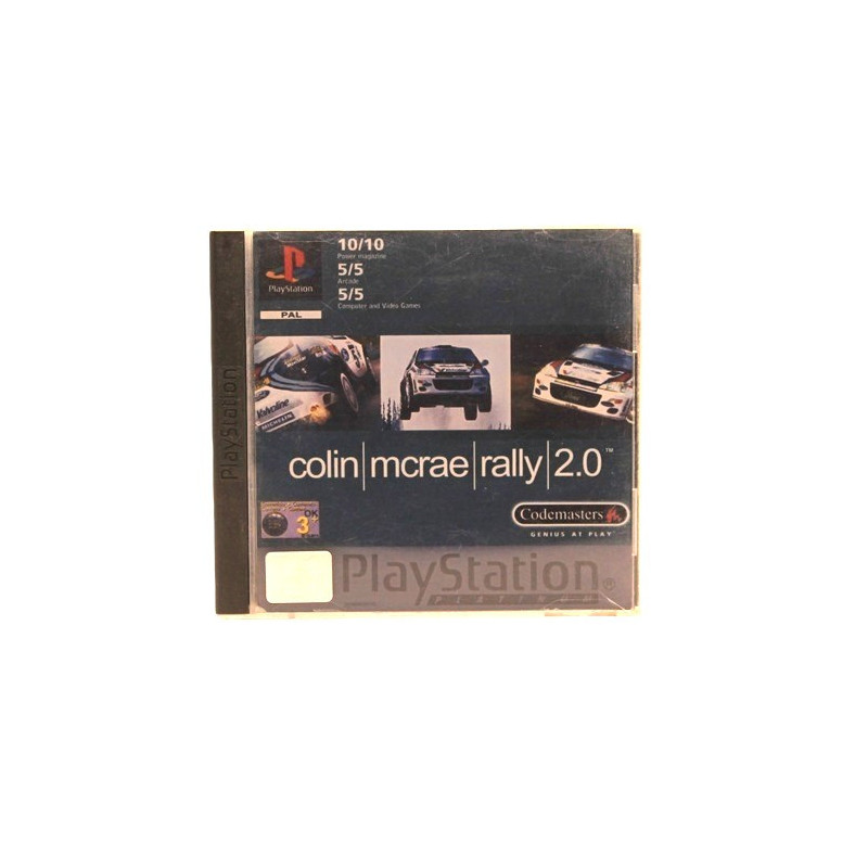 Colin McRae Rally 2.0 PS1 PAL FR Platinum – Complet – Très bon état – Codemasters Rétrogaming