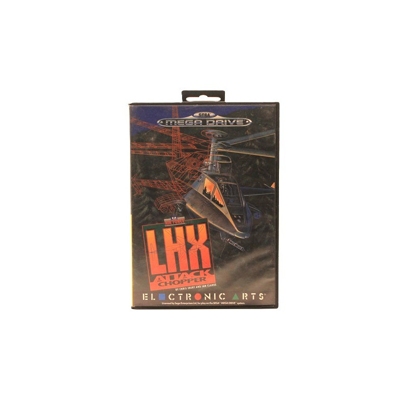 LHX Attack Chopper Mega Drive PAL FR – Complet sans notice – Très bon état – Electronic Arts 1992