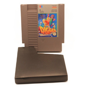 Digger T. Rock Legend of the Lost City NES PAL FR – Jeu rétro Nintendo original avec pochette noire